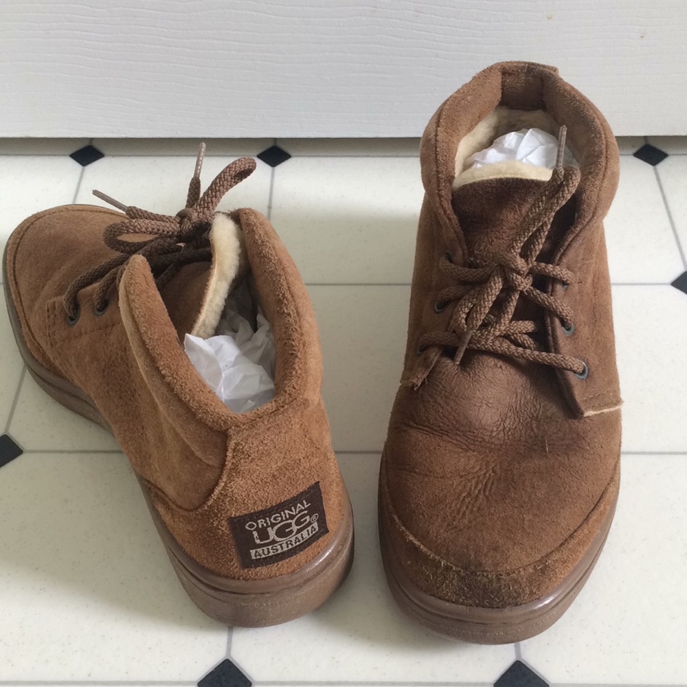 Ugg Leather Ankle Boots